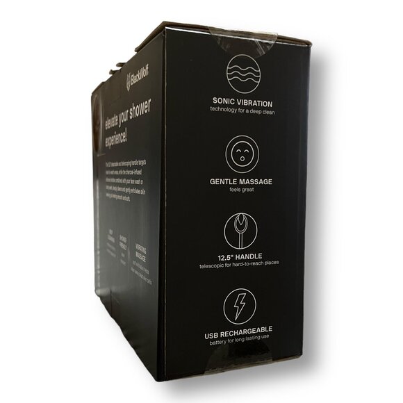 Black Wolf Sonic Scrubber Vibrating Face & Body Brush New & Sealed in Packaging - Picture 4 of 7